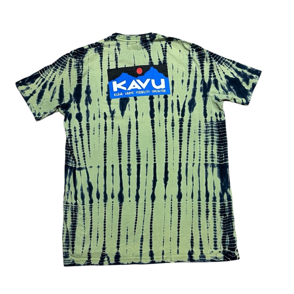 KAVU T-Shirt in forest tie-dye 100% organic cotton Small